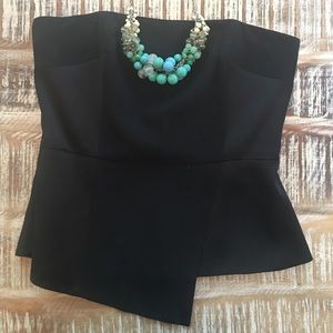 White House Black Market satin bustier. Like new!